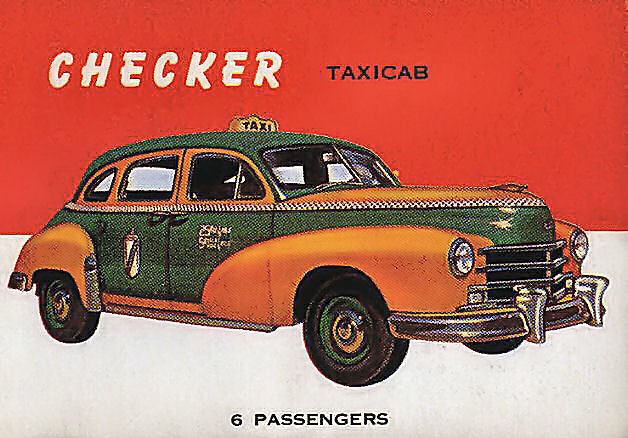 1953 Checker Postcard